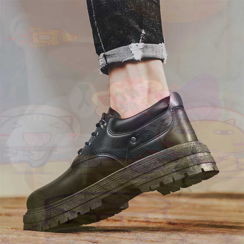 Formal Men Daily Wear Footwear - Темные модные кроссовки из натуральной кожи,