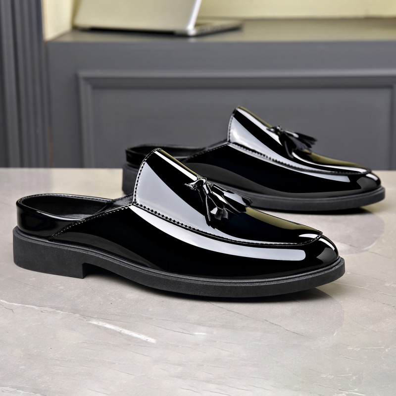 Мужские черные мюли из лакиров – обзор и цена Formal Men Daily Wear Footwear
